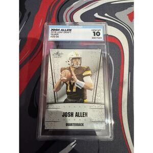 2018 Leaf Josh Allen Rookie Card SPCL Release Draft Silver GEM MT 10 #DS-06